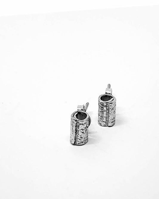 Wrapped Mini Stud Earrings | Sterling Silver