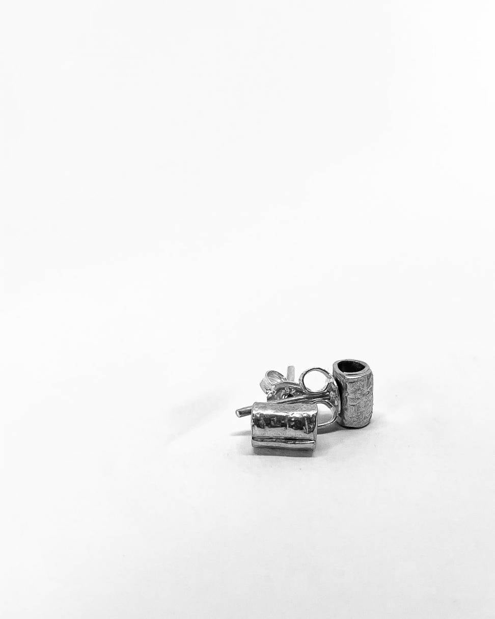Wrapped Mini Stud Earrings | Sterling Silver