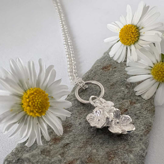 Dainty Flower Bouquet Necklace in Sterling Silver - HerbertandWilks Jewellery