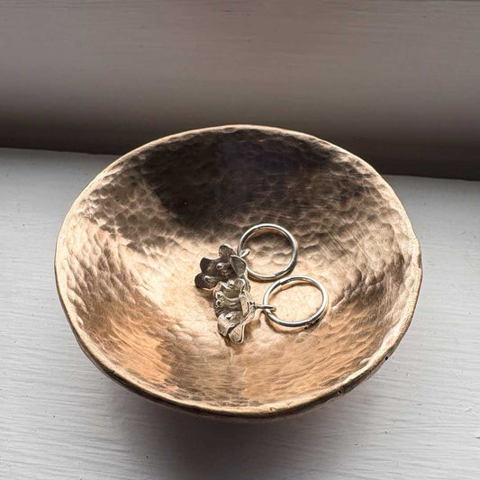 Freesia Flower Charm Hoop Earrings - HerbertandWilks Jewellery