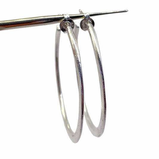 Lunar Hoop Earrings in Sterling Silver - HerbertandWilks Jewellery