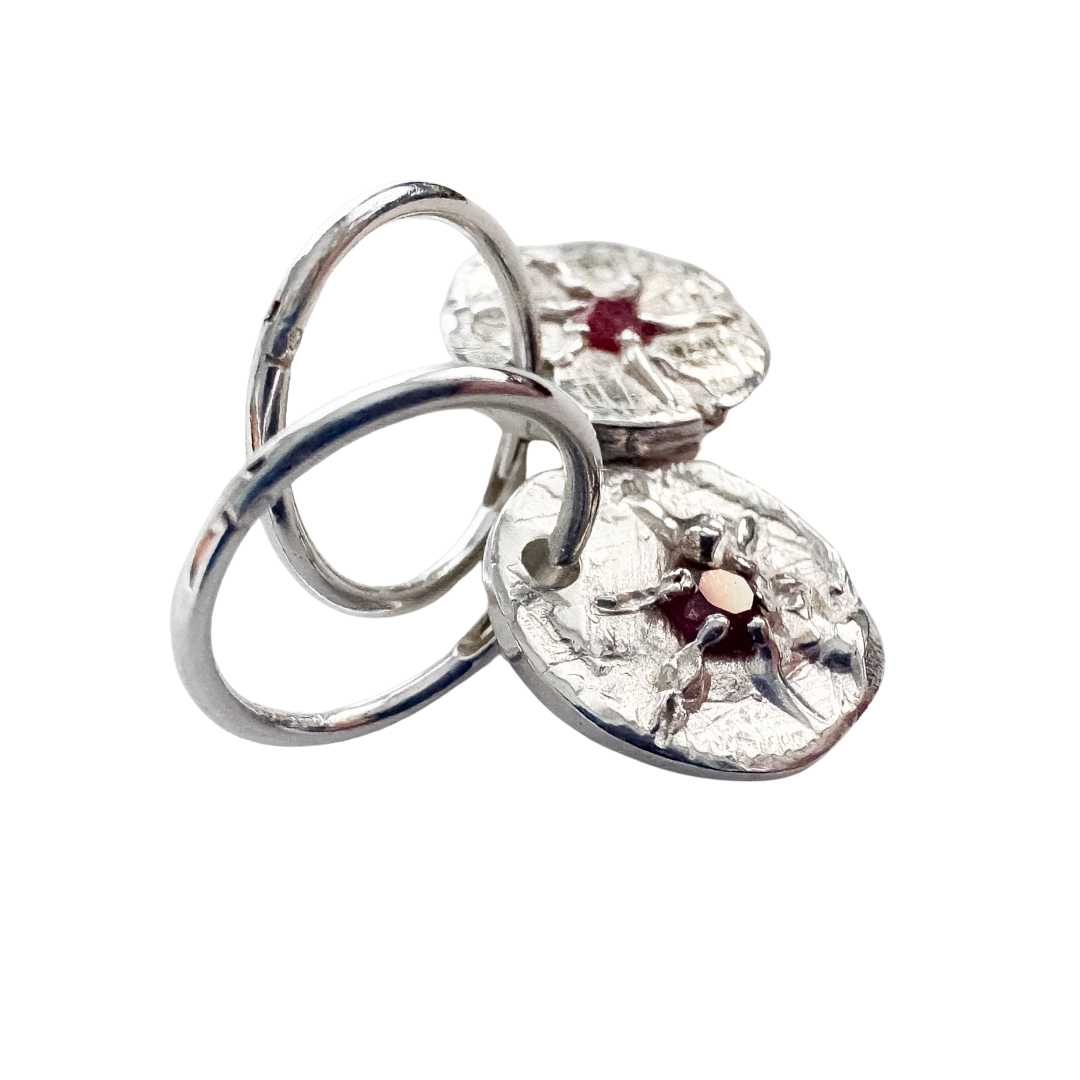 Nebula Gem Earrings - Round - HerbertandWilks Jewellery