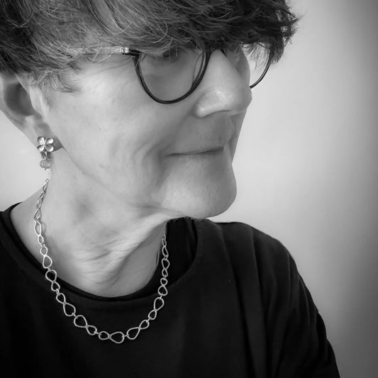 Still Loop Chain - Handcrafted Sterling Silver Necklace - HerbertandWilks Jewellery