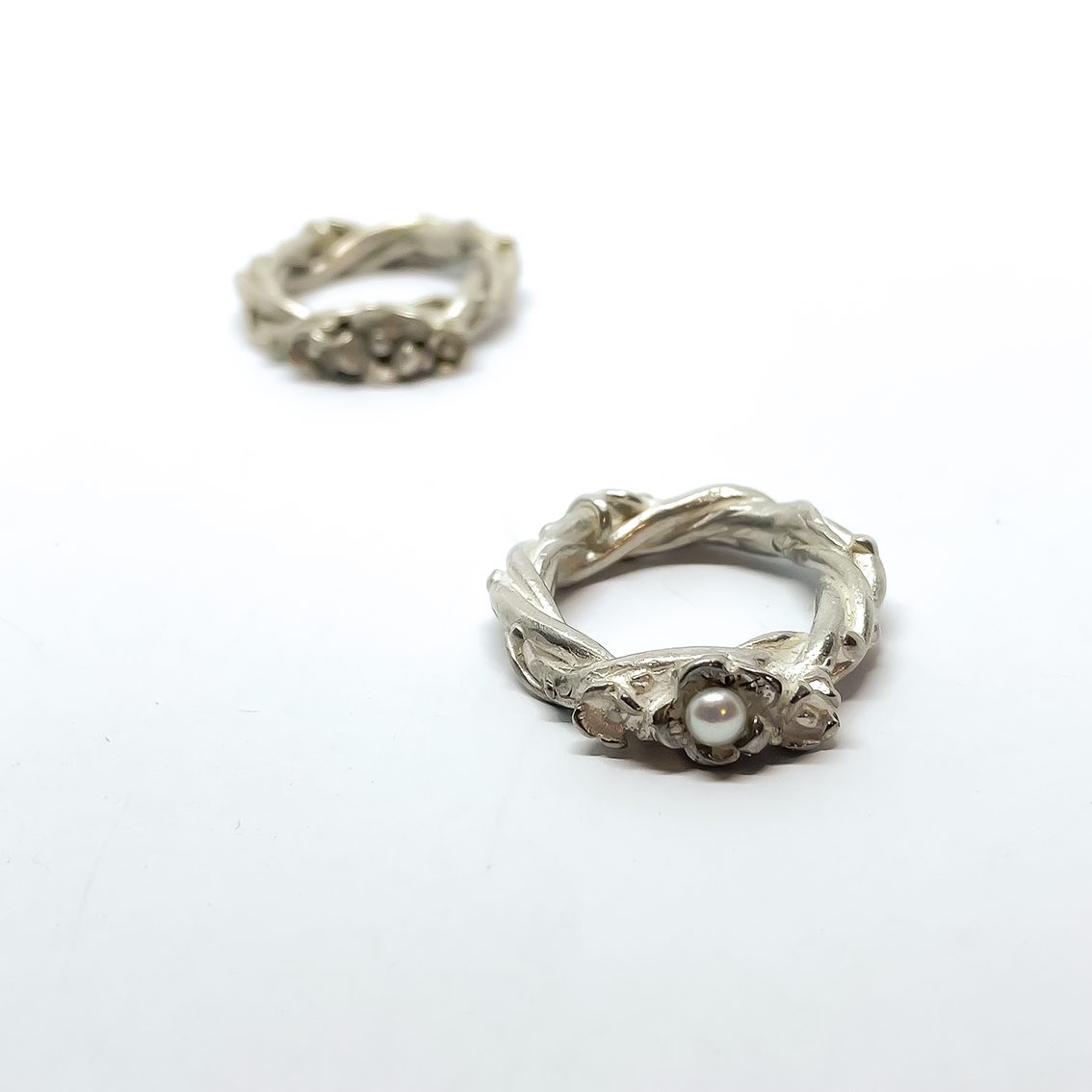 Entwined - Flower Ring - Sterling Silver