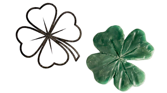 Hand-carving and wax detailing for a custom sterling silver four-leaf clover pendant in Auckland.