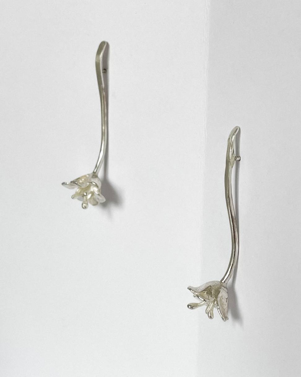 Freesia Flower Drop Earrings