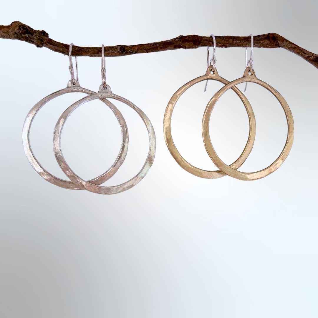 Lunar Eclipse Hoop Earrings