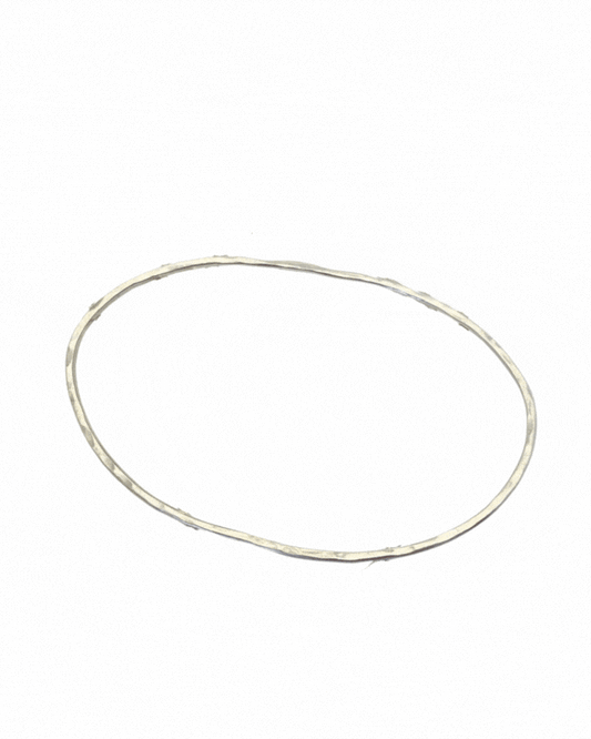 Abstract Stacking Bangle in Sterling Silver