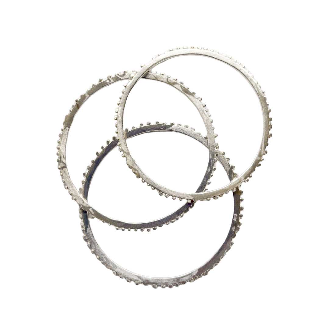 Abstract Fluid Circle Stacking Bangle - HerbertandWilks Jewellery