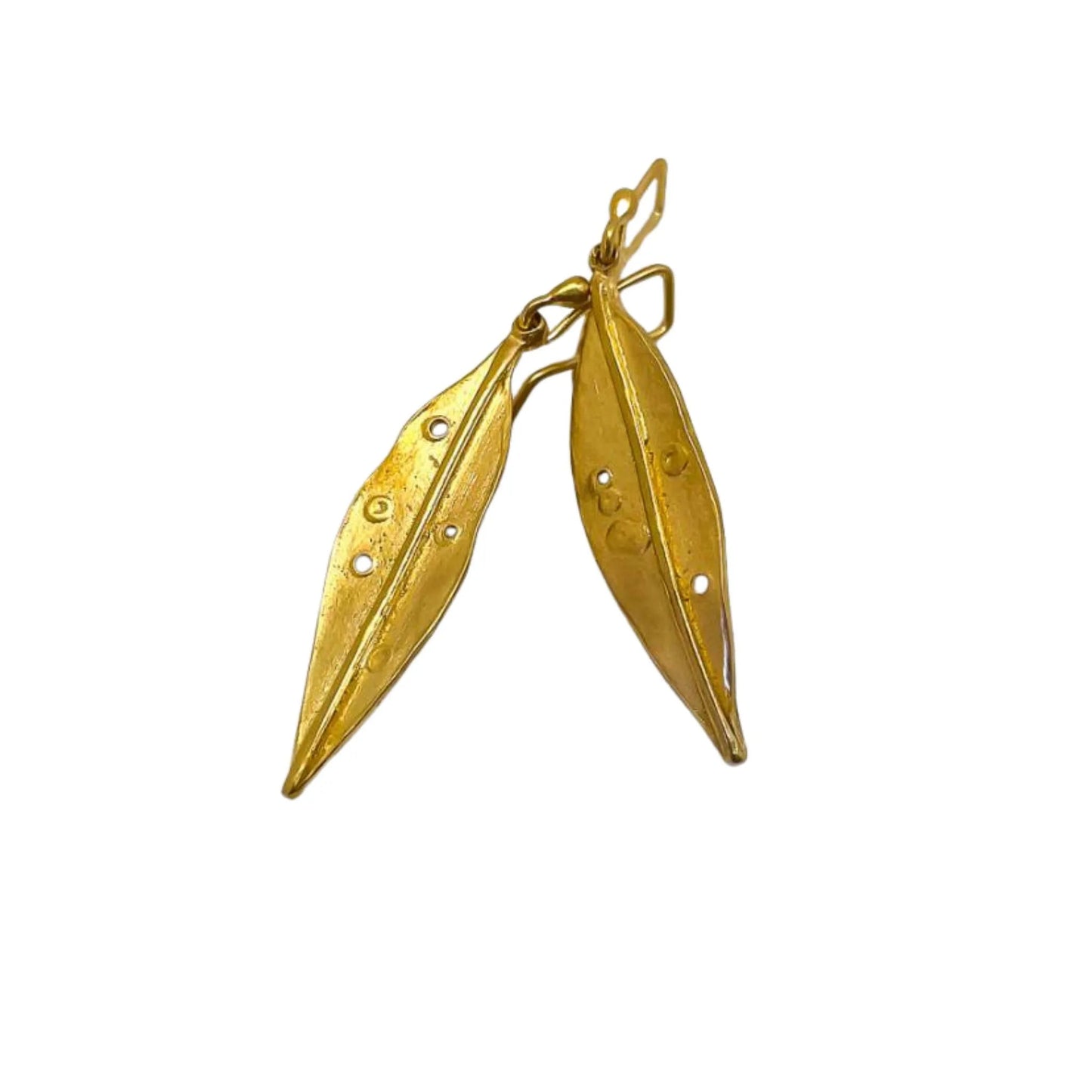 Golden Pōhutukawa Earrings – 18ct Gold Plate - HerbertandWilks Jewellery