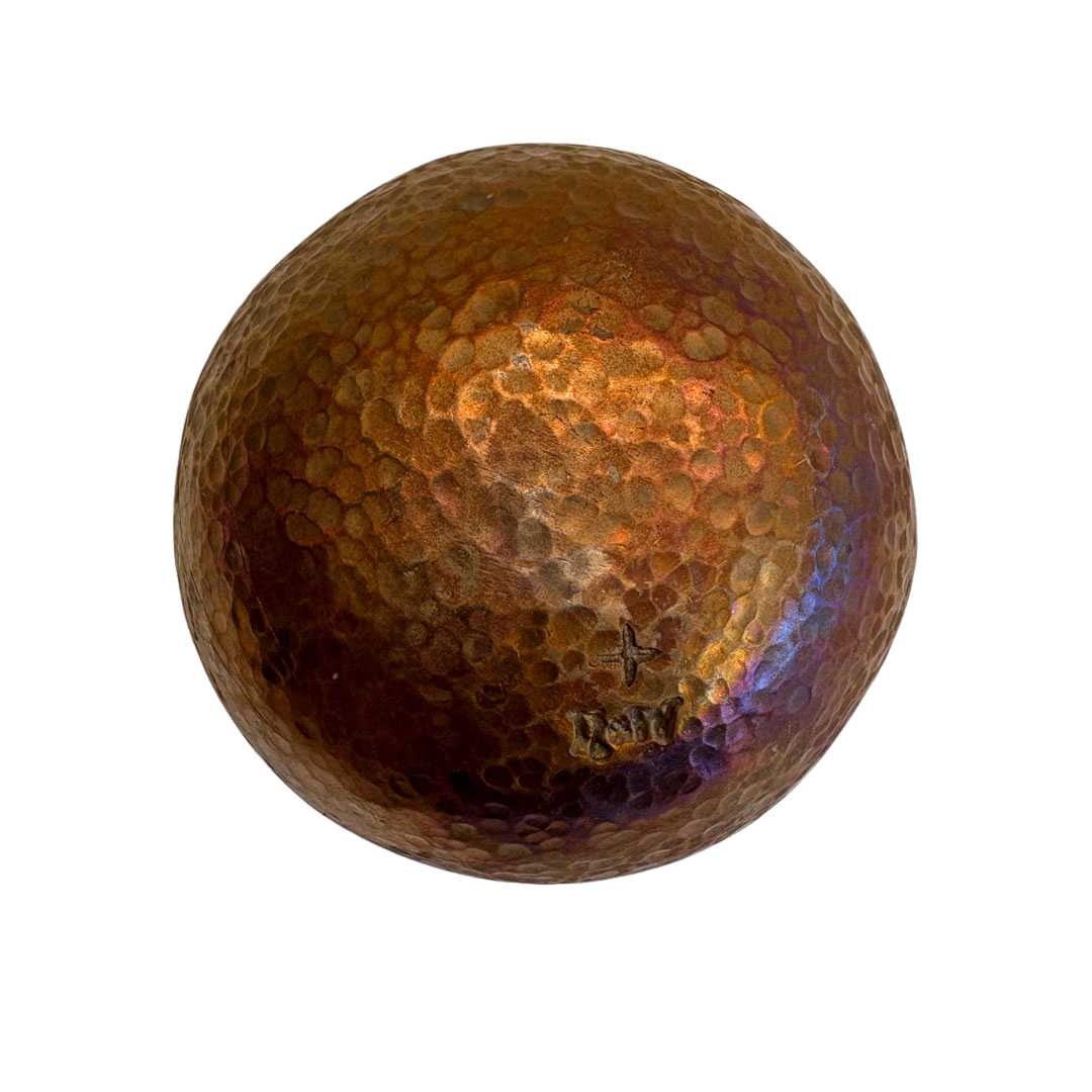 Handmade Cast Bronze Textured Bowl - Vide Poche - Rich Caramel - HerbertandWilks Jewellery