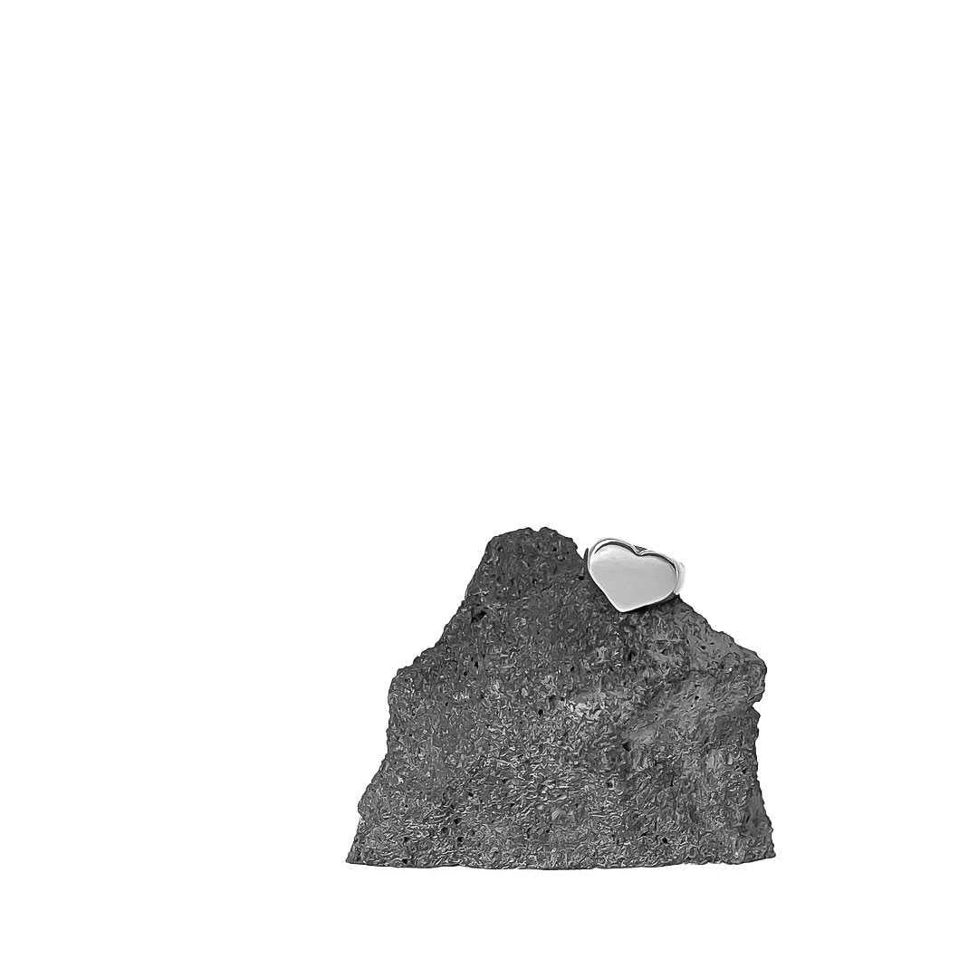 Heart Signet Ring – Sterling Silver - HerbertandWilks Jewellery