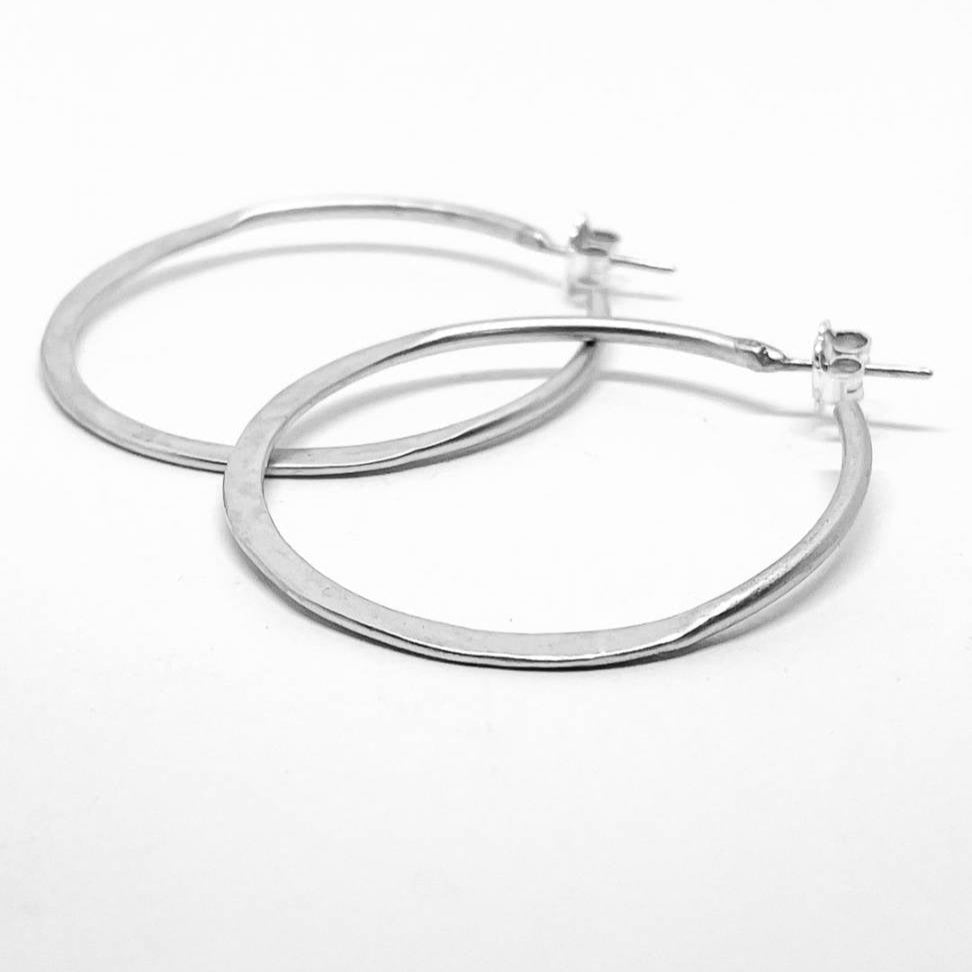 Lunar Hoop Earrings in Sterling Silver - HerbertandWilks Jewellery