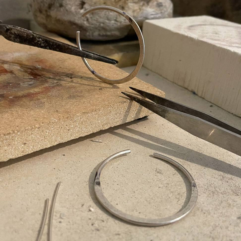 Lunar Hoop Earrings in Sterling Silver - HerbertandWilks Jewellery
