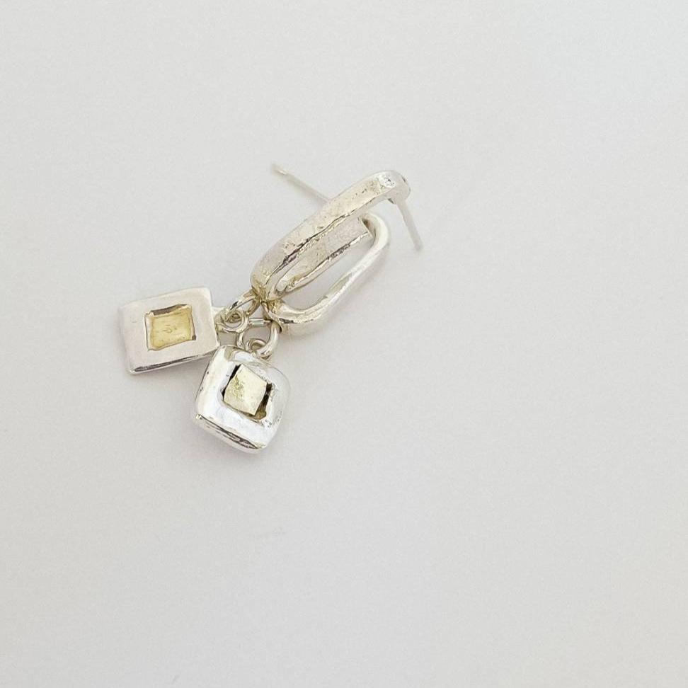 Mod Chain Link Stud Earrings - HerbertandWilks Jewellery