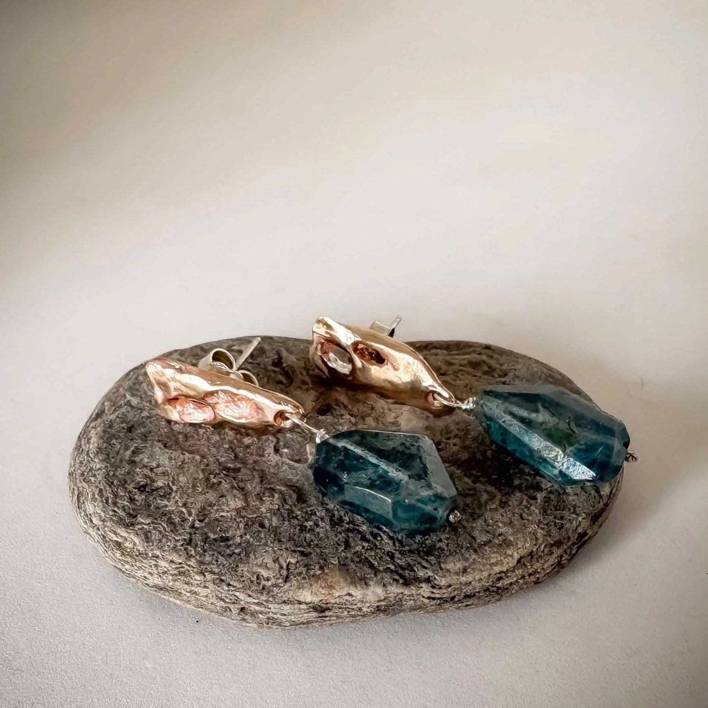 Perfora Topaz Stud Earrings in Bronze - HerbertandWilks Jewellery
