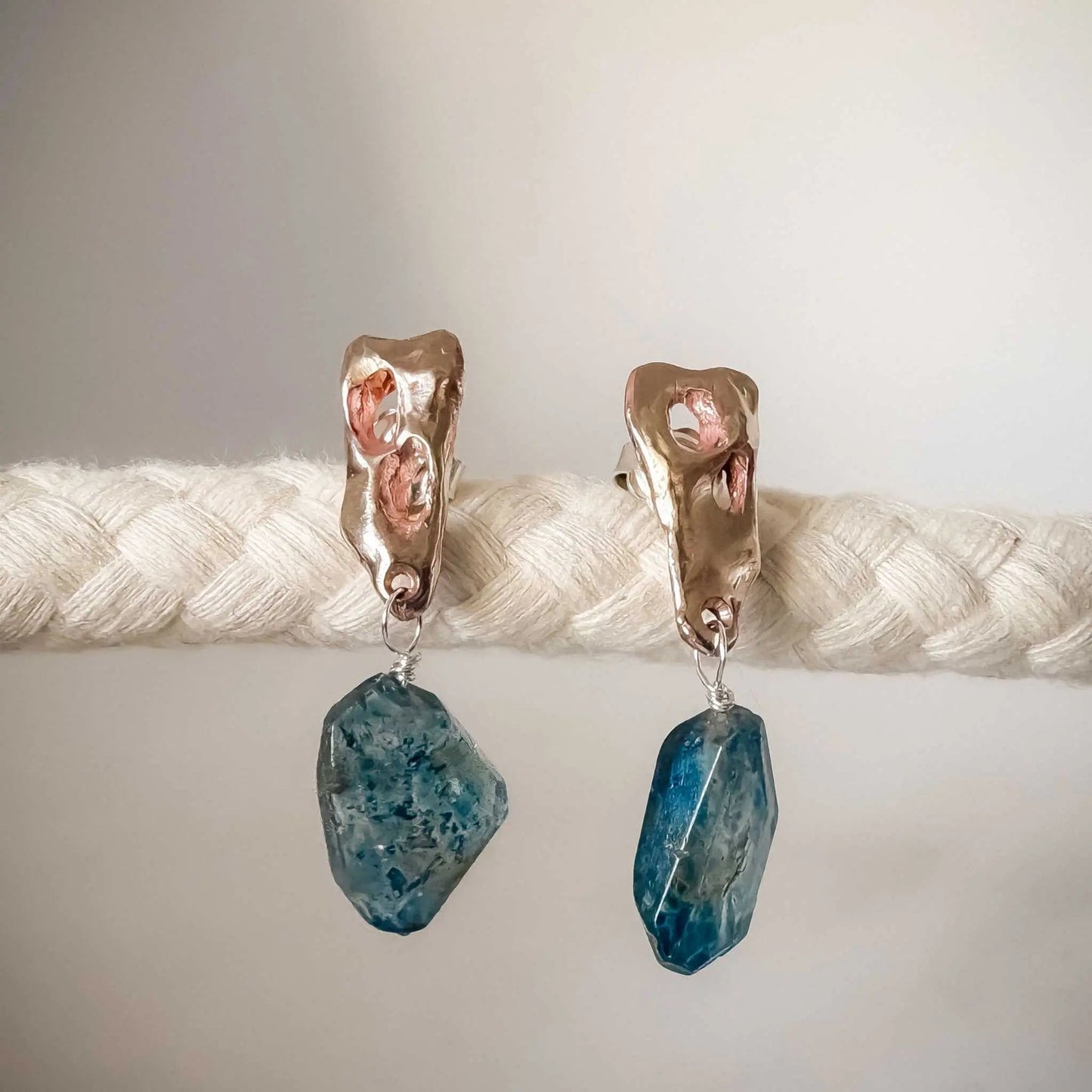 Perfora Topaz Stud Earrings in Bronze - HerbertandWilks Jewellery