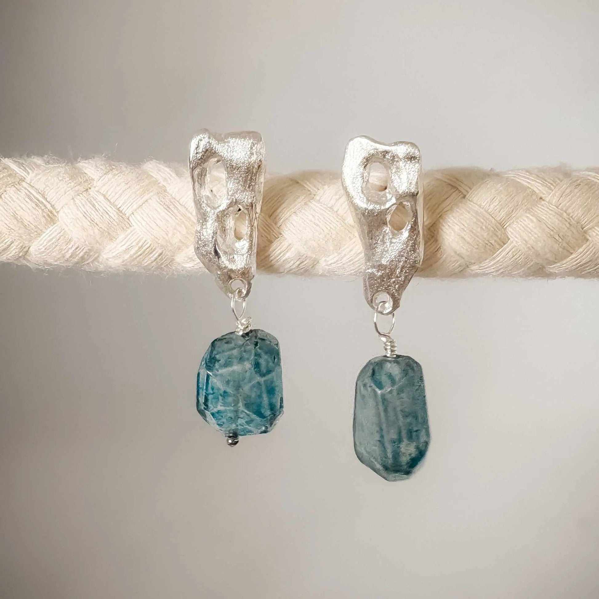 Perfora Topaz Stud Earrings in Sterling Silver - HerbertandWilks Jewellery