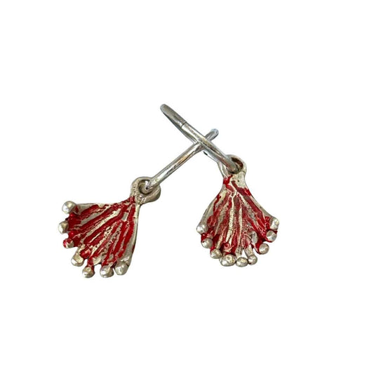 Pohutukawa Charm Sleeper Earrings - HerbertandWilks Jewellery
