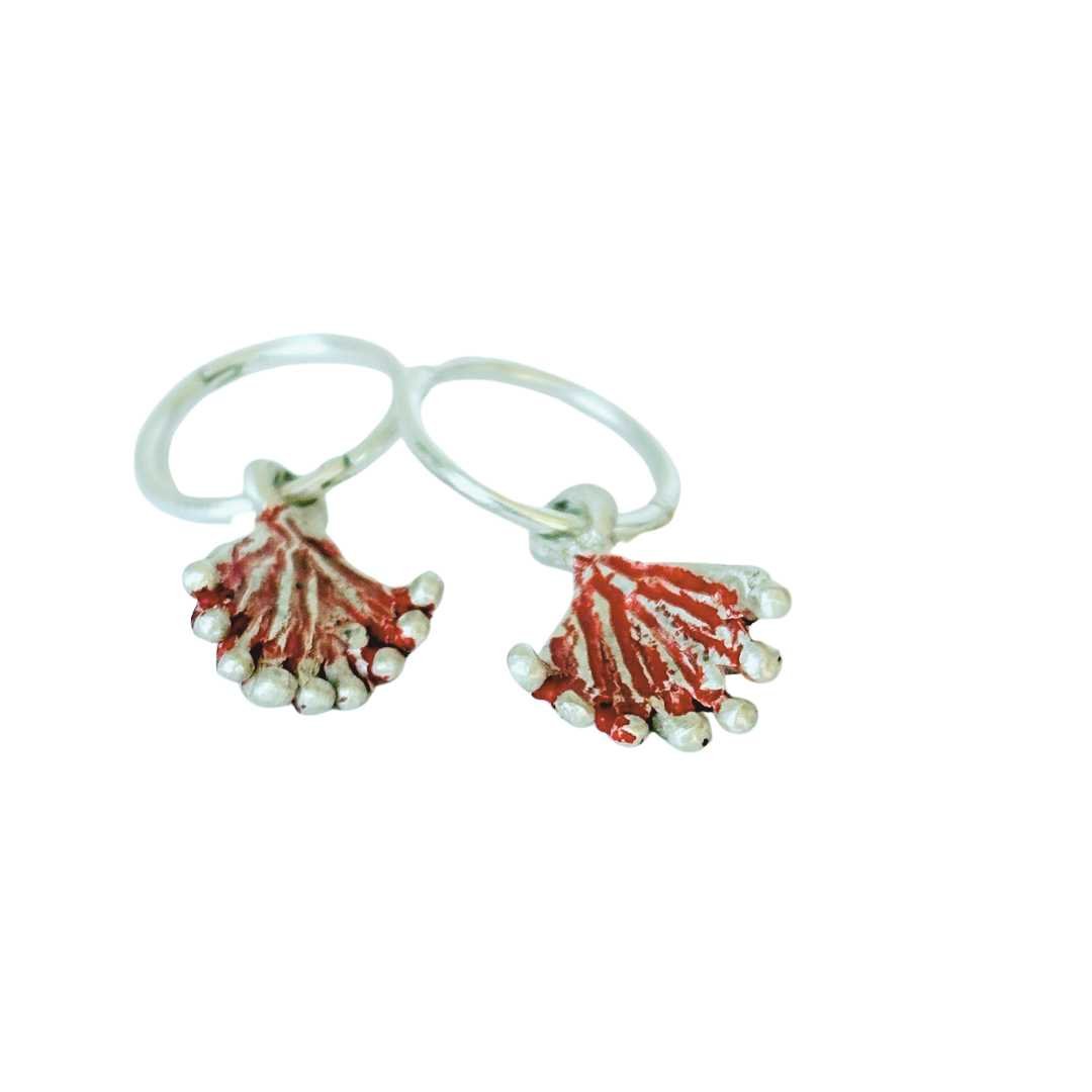 Pohutukawa Charm Sleeper Earrings - HerbertandWilks Jewellery
