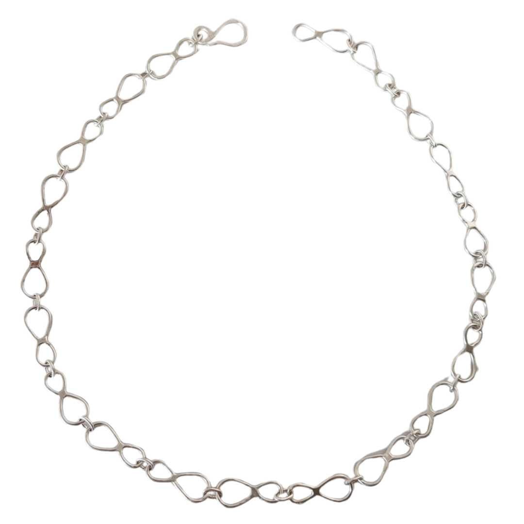 Still Loop Chain - Handcrafted Sterling Silver Necklace - HerbertandWilks Jewellery