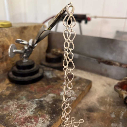 Still Loop Chain - Handcrafted Sterling Silver Necklace - HerbertandWilks Jewellery