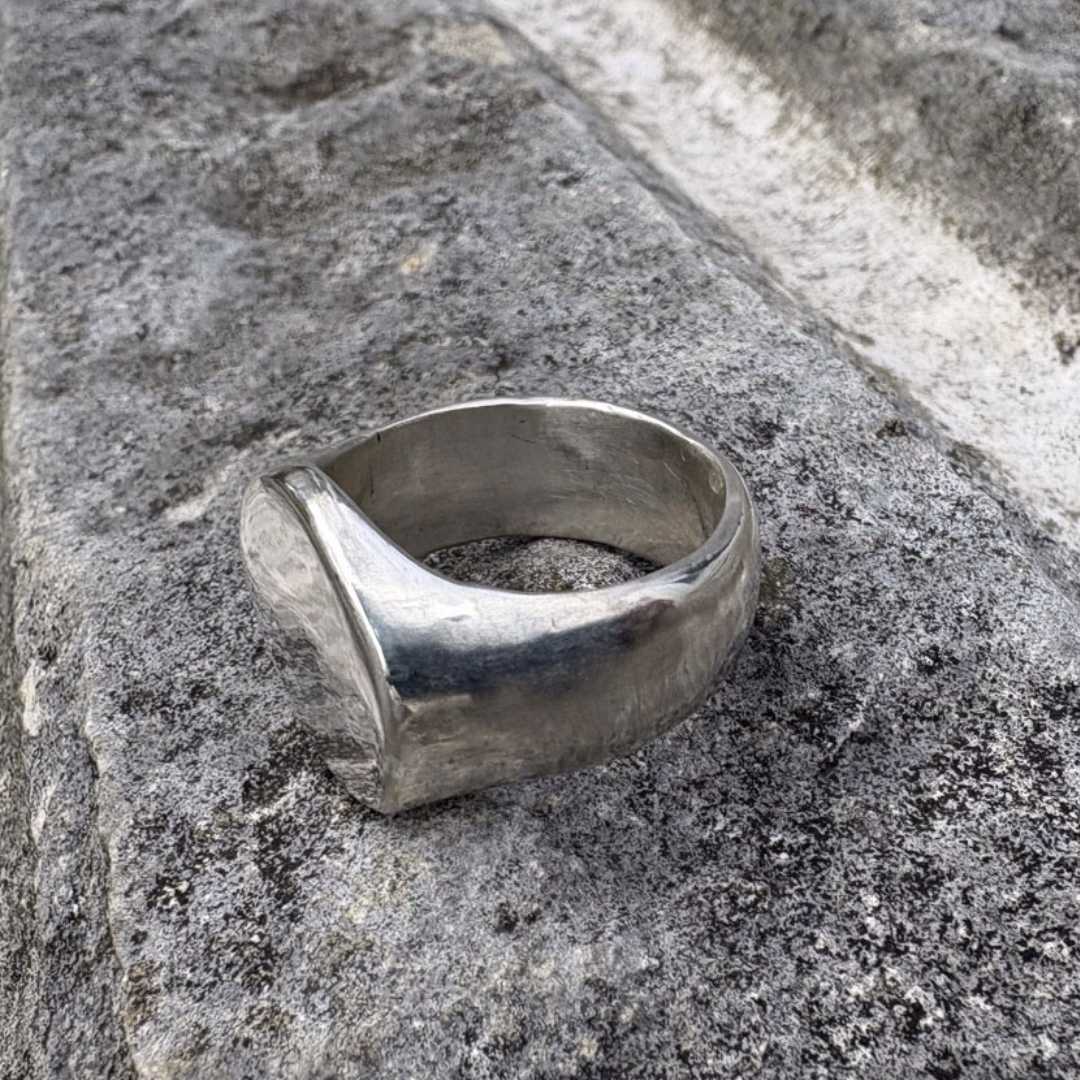 View Signet Ring - Size U1/2 - Sterling Silver - HerbertandWilks Jewellery