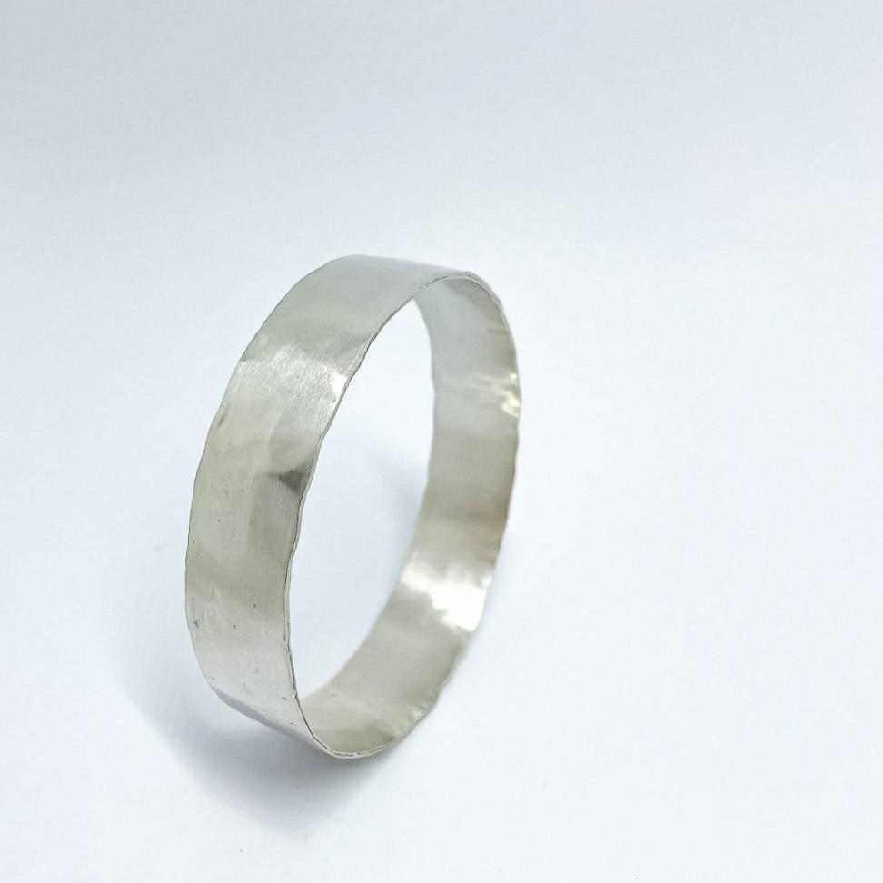 Heavy Textured Bangle - Unisex