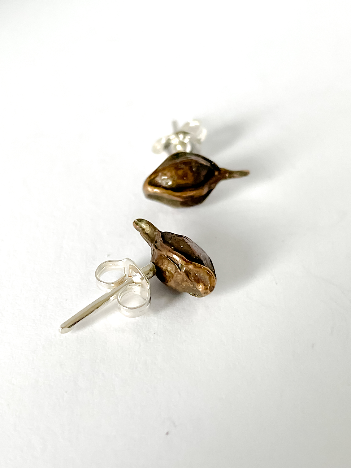 Kowhai Stud Earrings | Sterling Silver or Bronze
