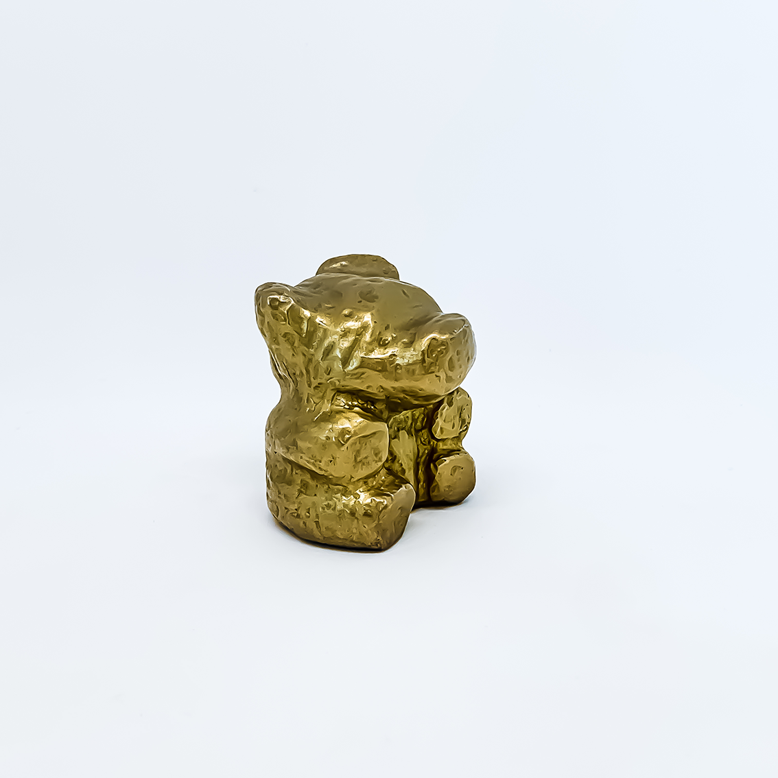 Heirloom Teddy Bear in Golden Bronze