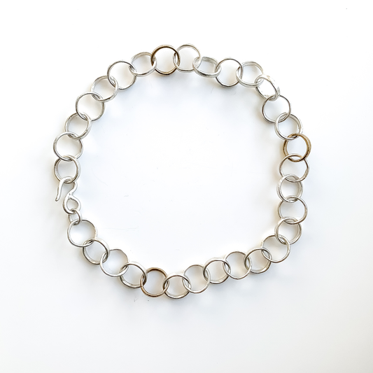 Organic Tales - Heavy Organic Circle Chain Necklace