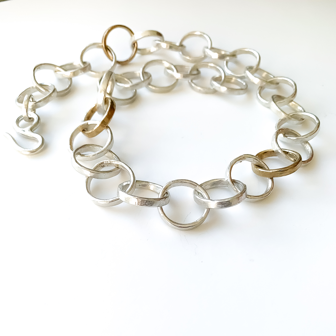 Organic Tales - Heavy Organic Circle Chain Necklace