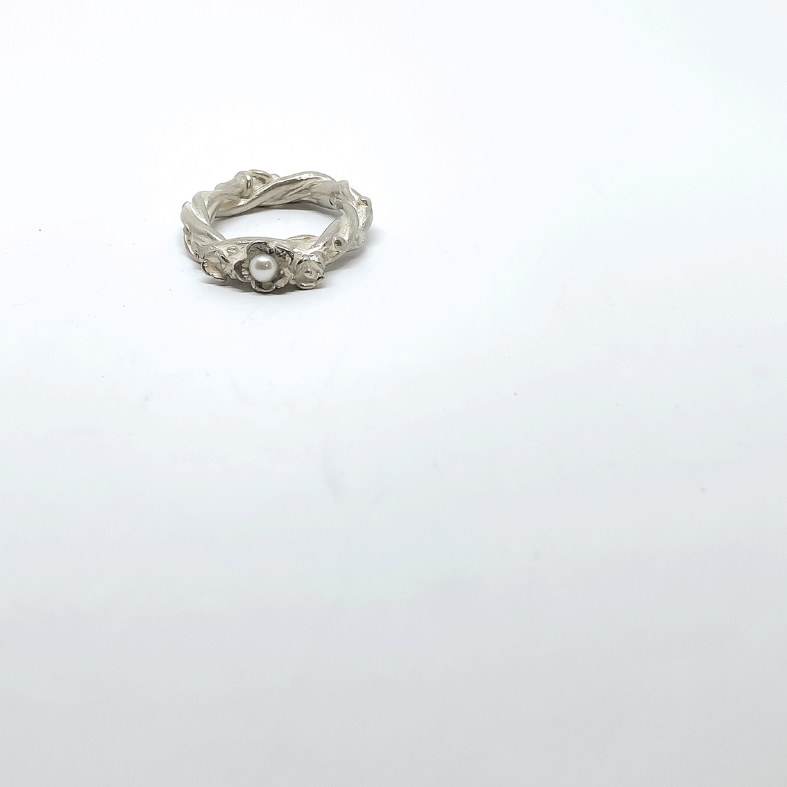 Entwined - Flower Ring - Sterling Silver