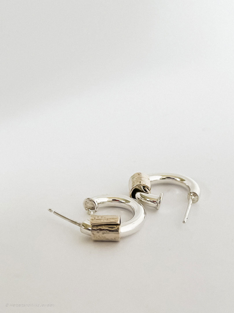 Wrapped Ring Small Hoop Earrings | Studs