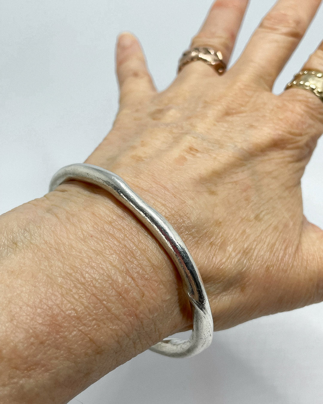 Fine silver bangle discount
